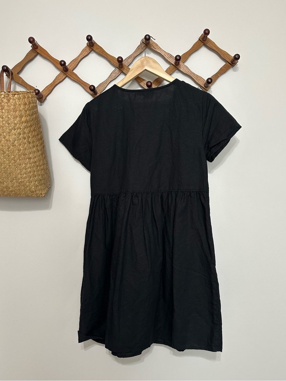 Madewell Linen-Blend Alexandra Button-Front Mini Dress - Picture 5 of 8